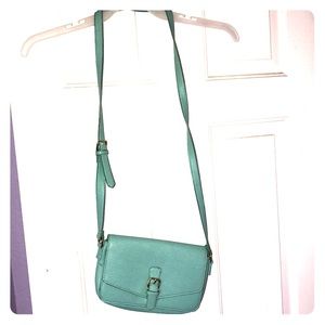 Blue crossbody purse